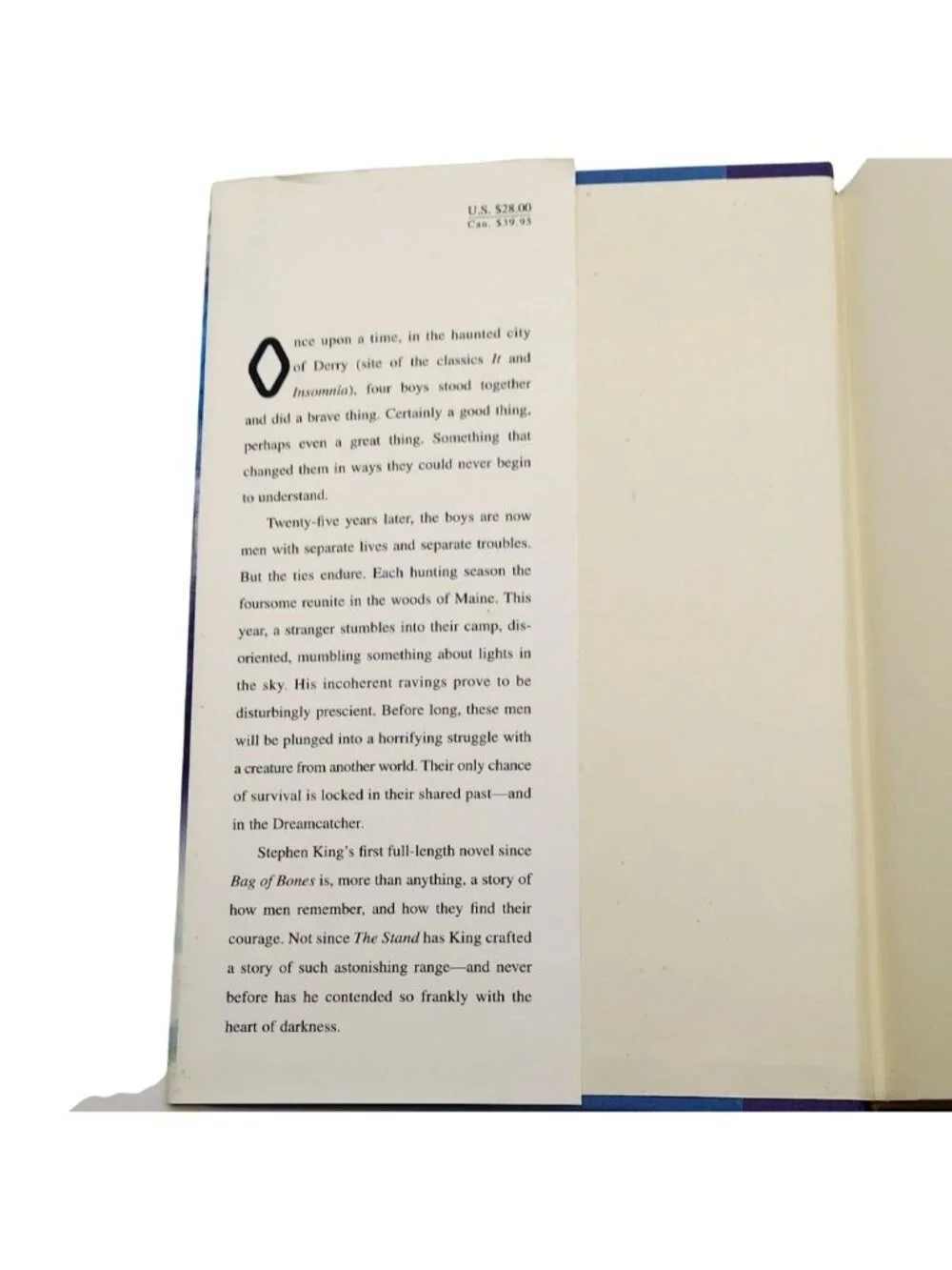 Stephen King Dreamcatcher Hardcover Book 2001 First Edition Dust Jacket Scribner
